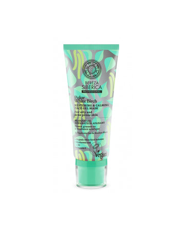 Natura Siberica Bereza Polar White Birch Restoring & Calming Face Gel Mask 100ml